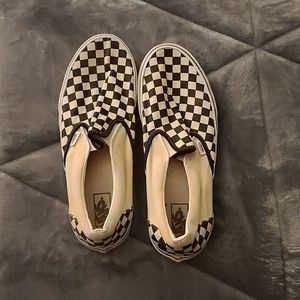 Checkered vans size 13